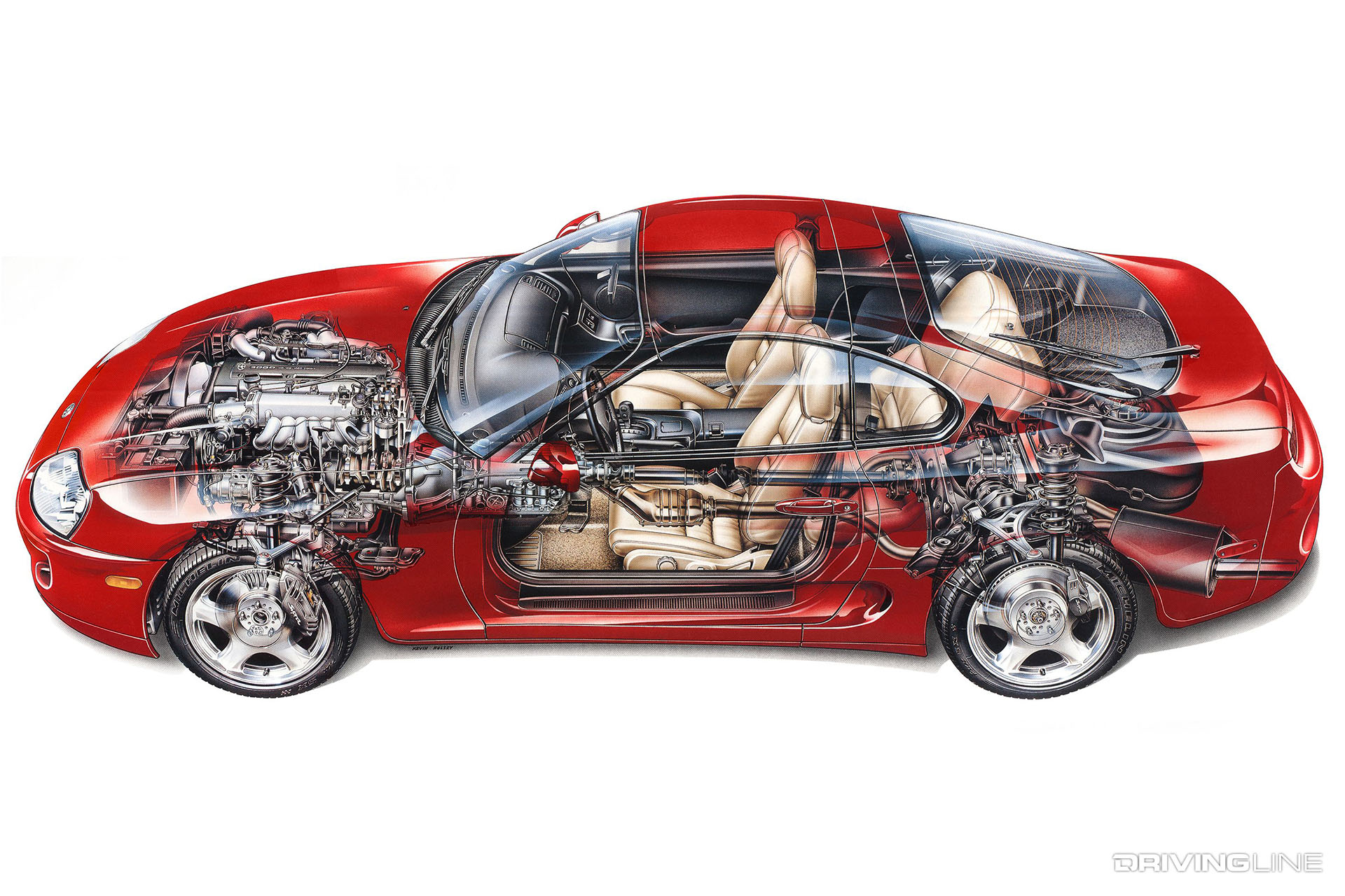 Toyota Supra Mk4 Cut Away