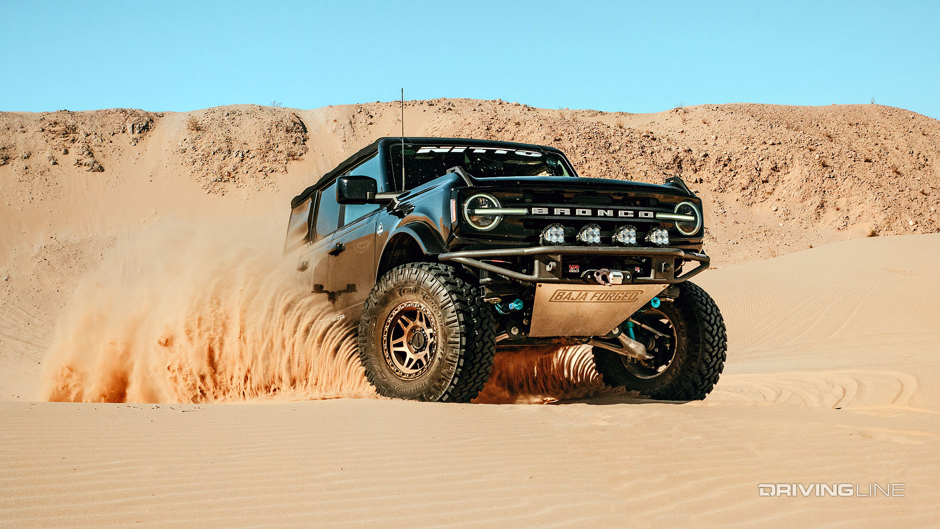 2021 Ford Bronco desert surfing on Nitto Recon Grapplers