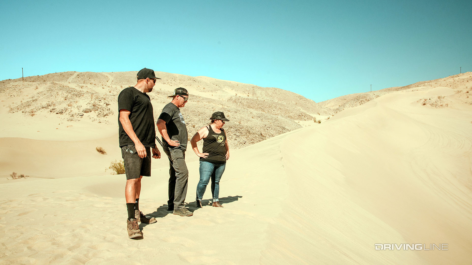 navigating sand dam with jeep wrangler and ford broncos on nitto tires