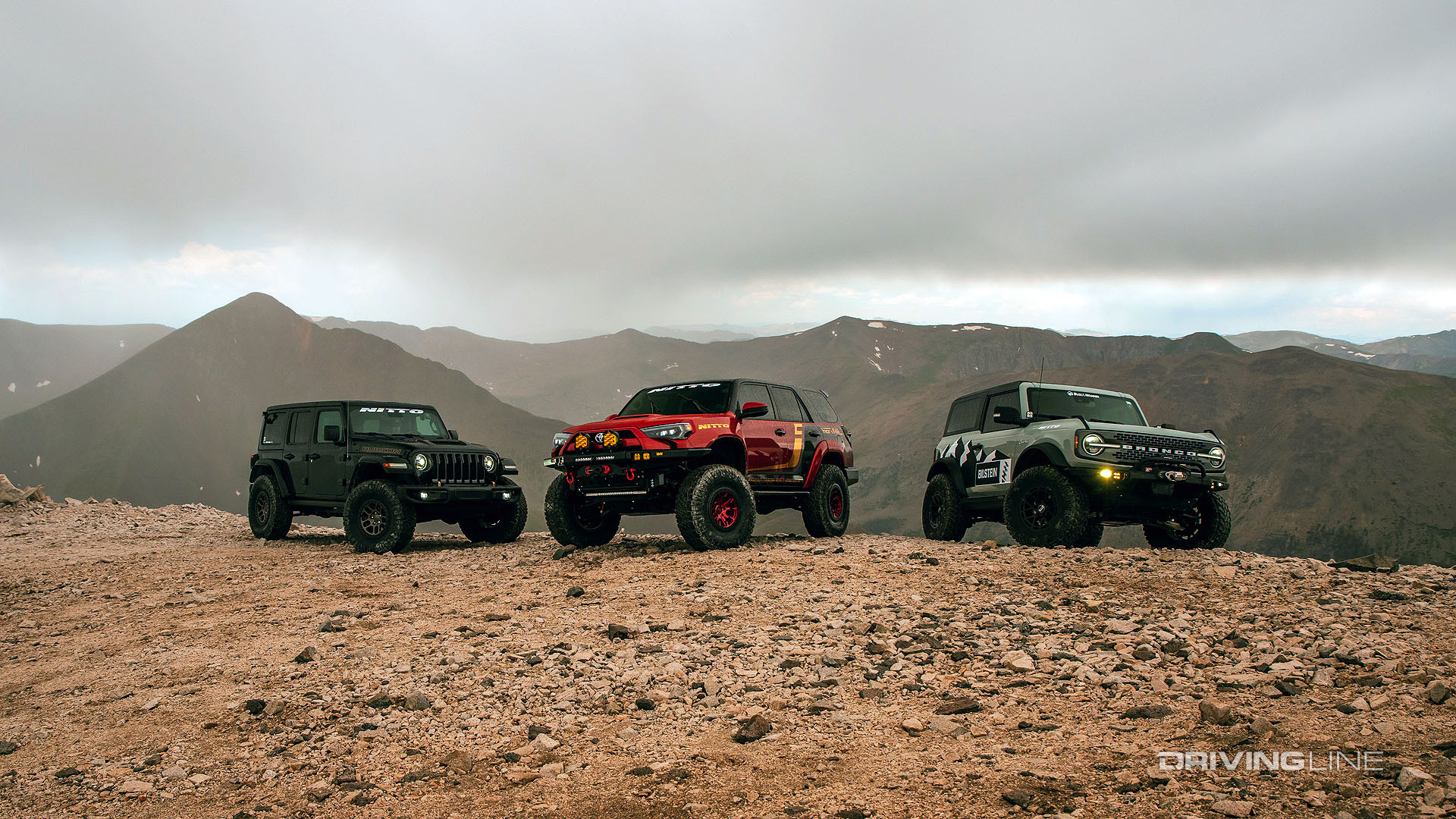 Jeep, Toyota and Ford reach the top of mount antero