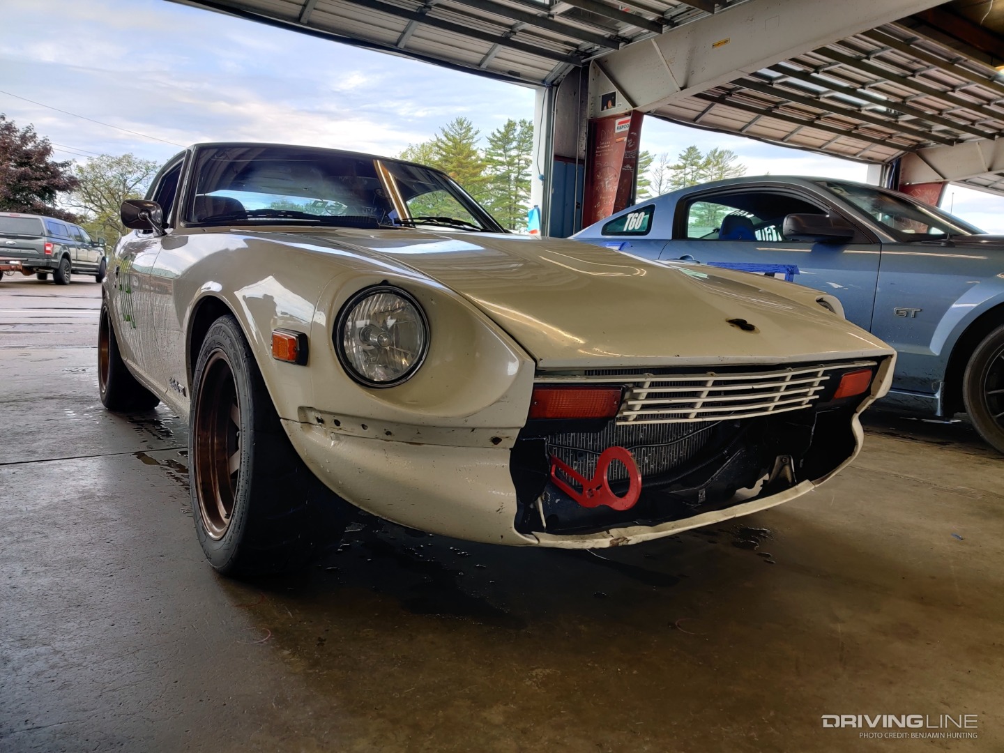 Datsun 280Z in garage at WGI
