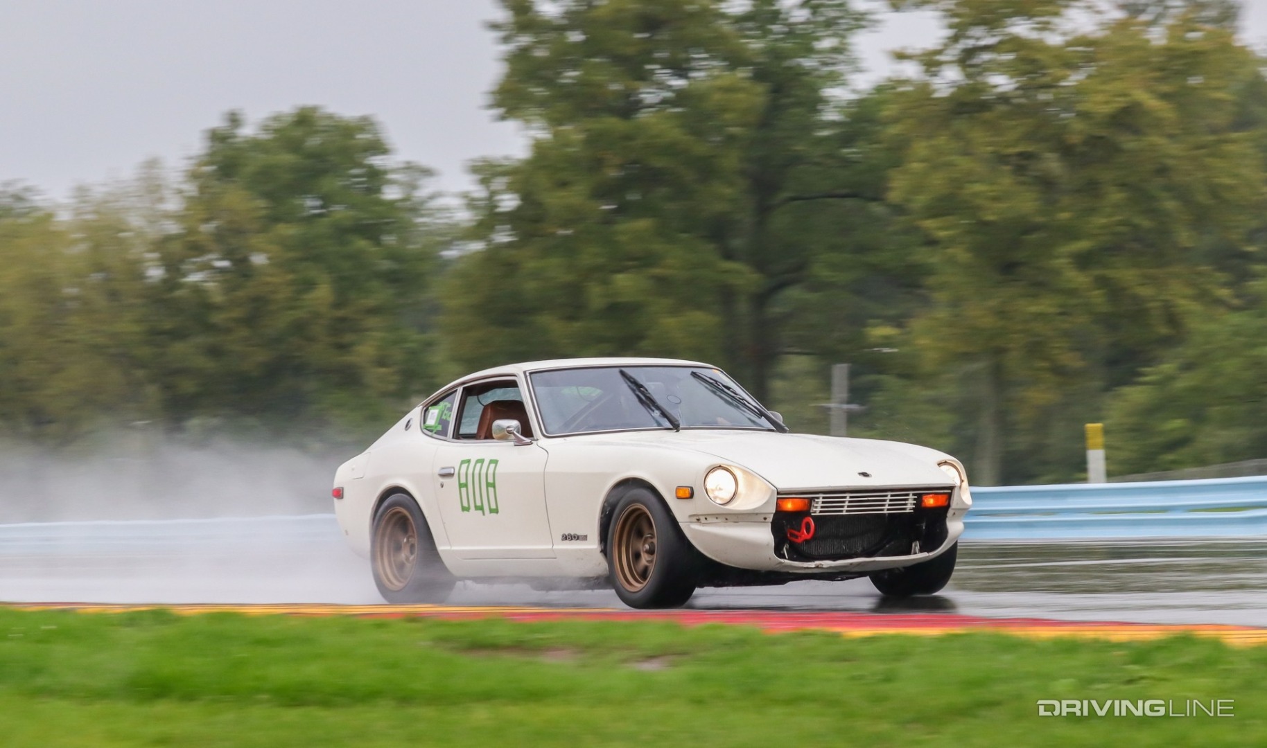 1978 Datsun 280Z in the wet at WGI on Nitto NT01