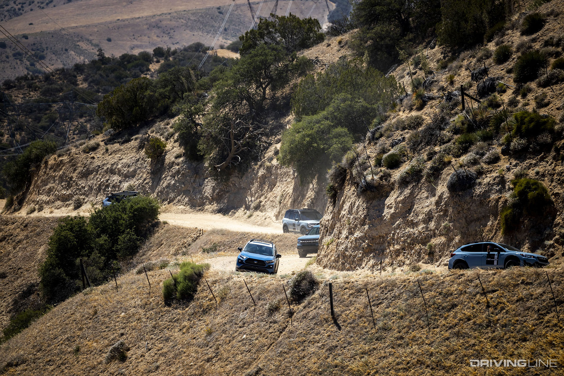 CUVs on Off-Road Trail