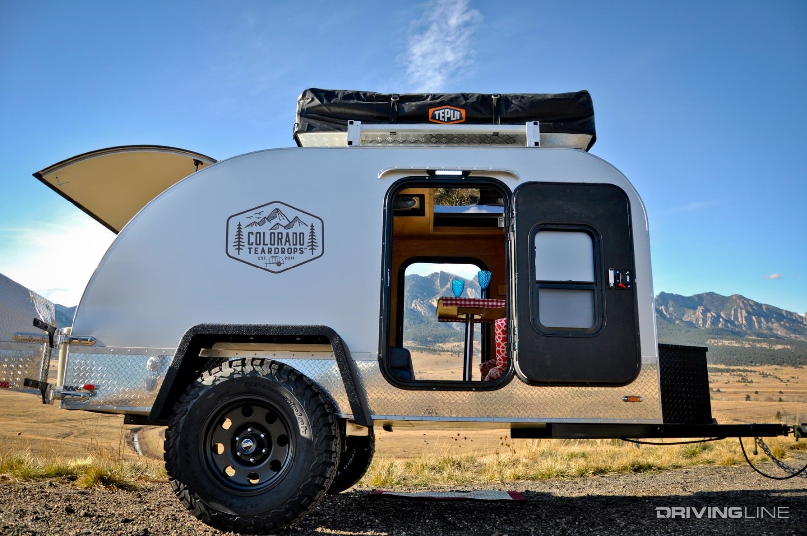 Teardrop trailer off-road