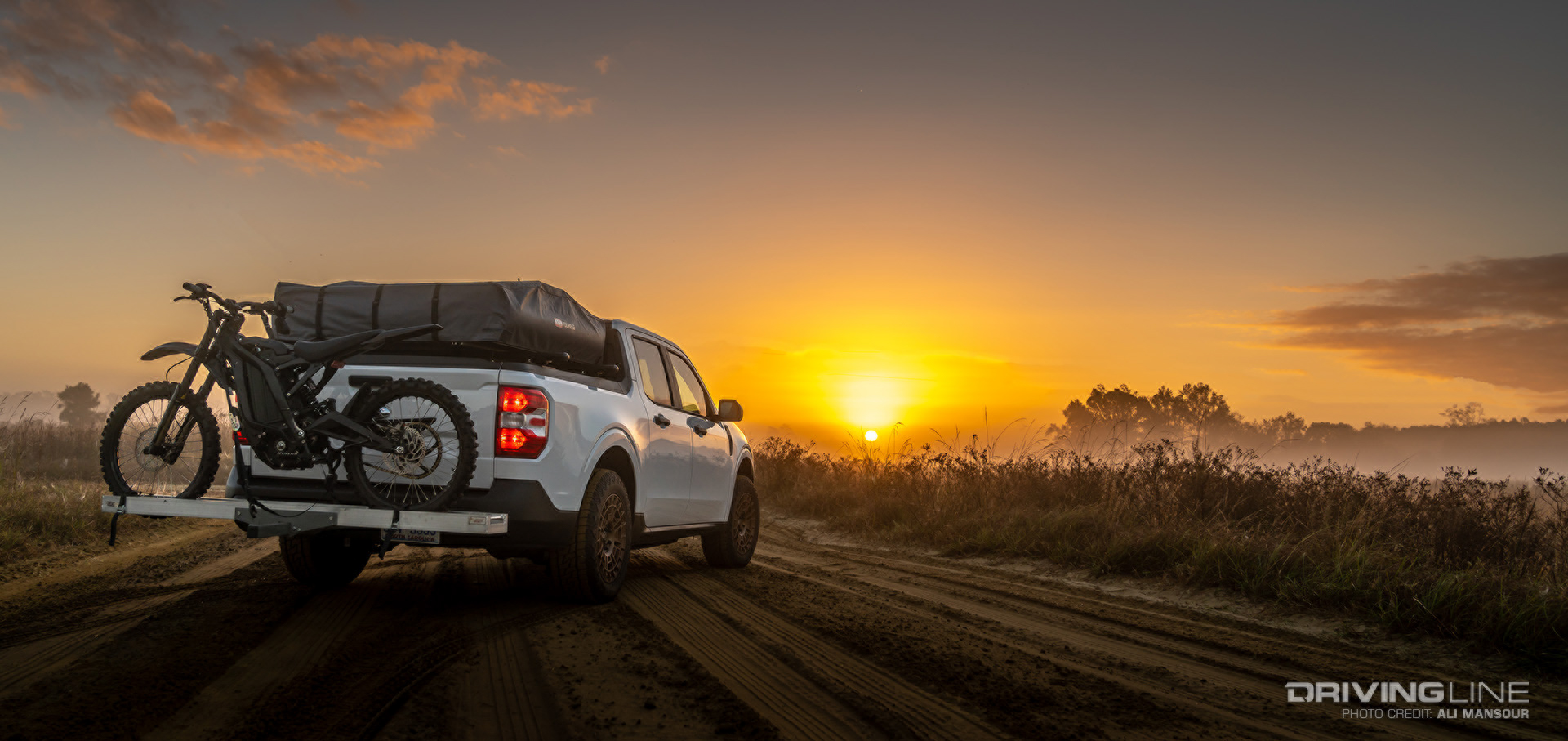 2022 Ford Maverick Hybrid XL Overland Build at sunrise