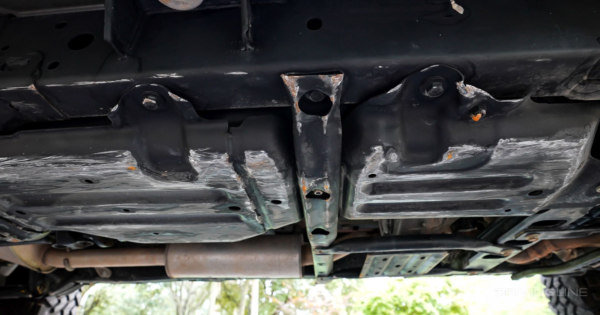 skidplate damage on Jeep Gladiator