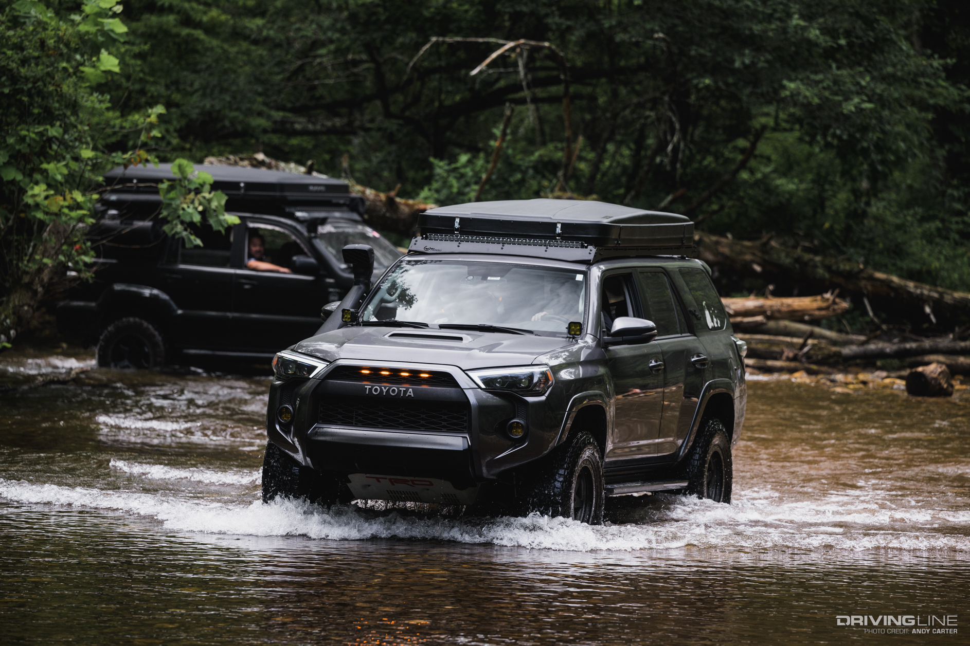 Toyota 4Runner at water crossing