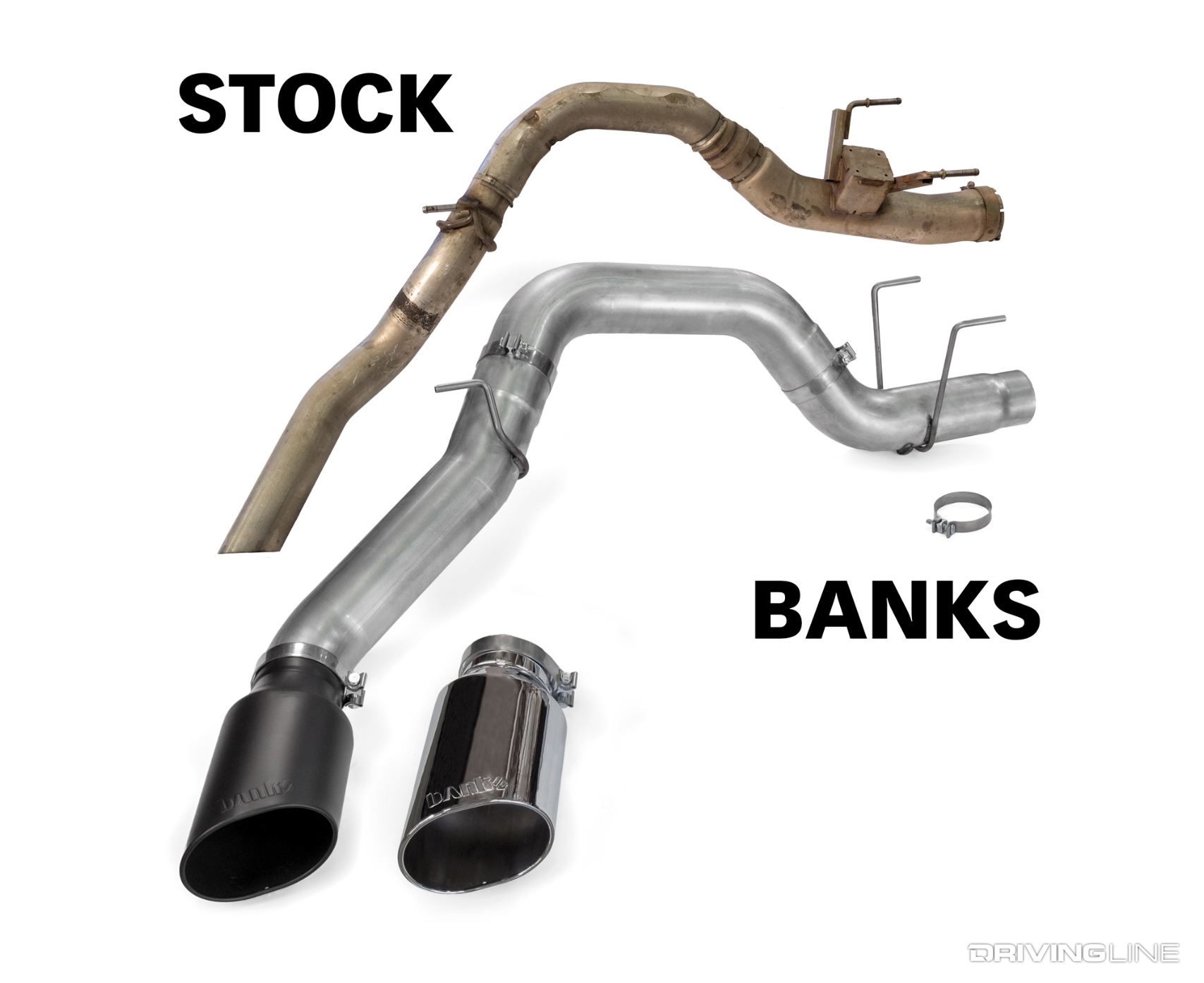 DPF Back Banks Monster Ram Exhaust System Cummins