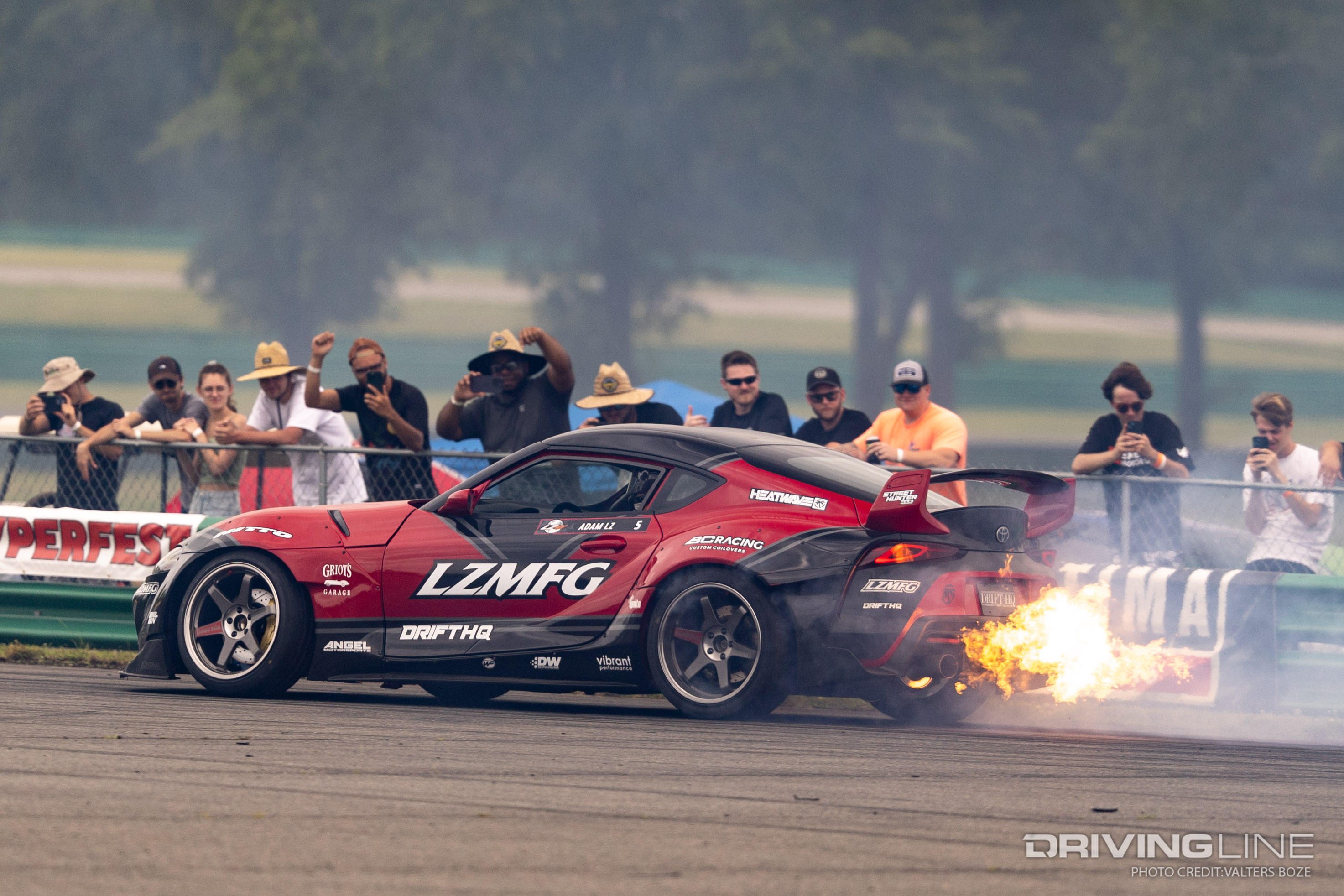Adam LZ's engine swapped supra spitting flames