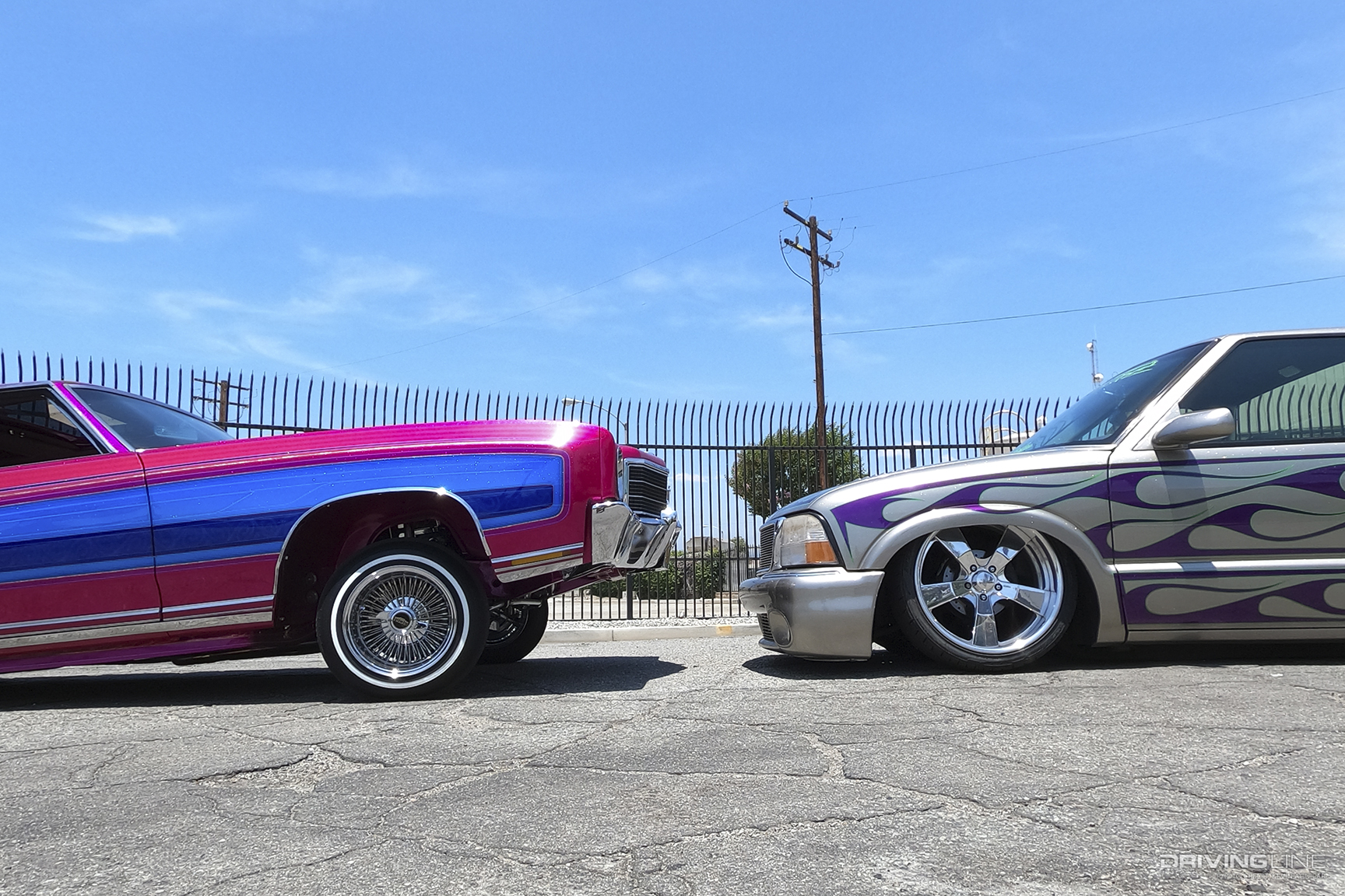 Traditional Lowrider on Hydraulics Versus Airbagged Minitruck