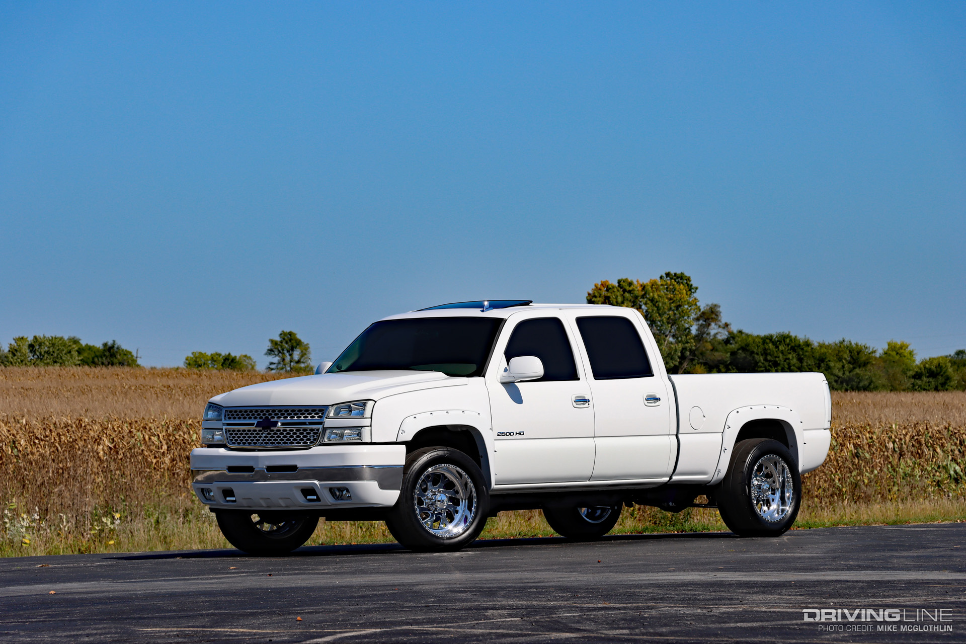 Silverado HD LBZ Duramax Diesel Show Truck driver side front