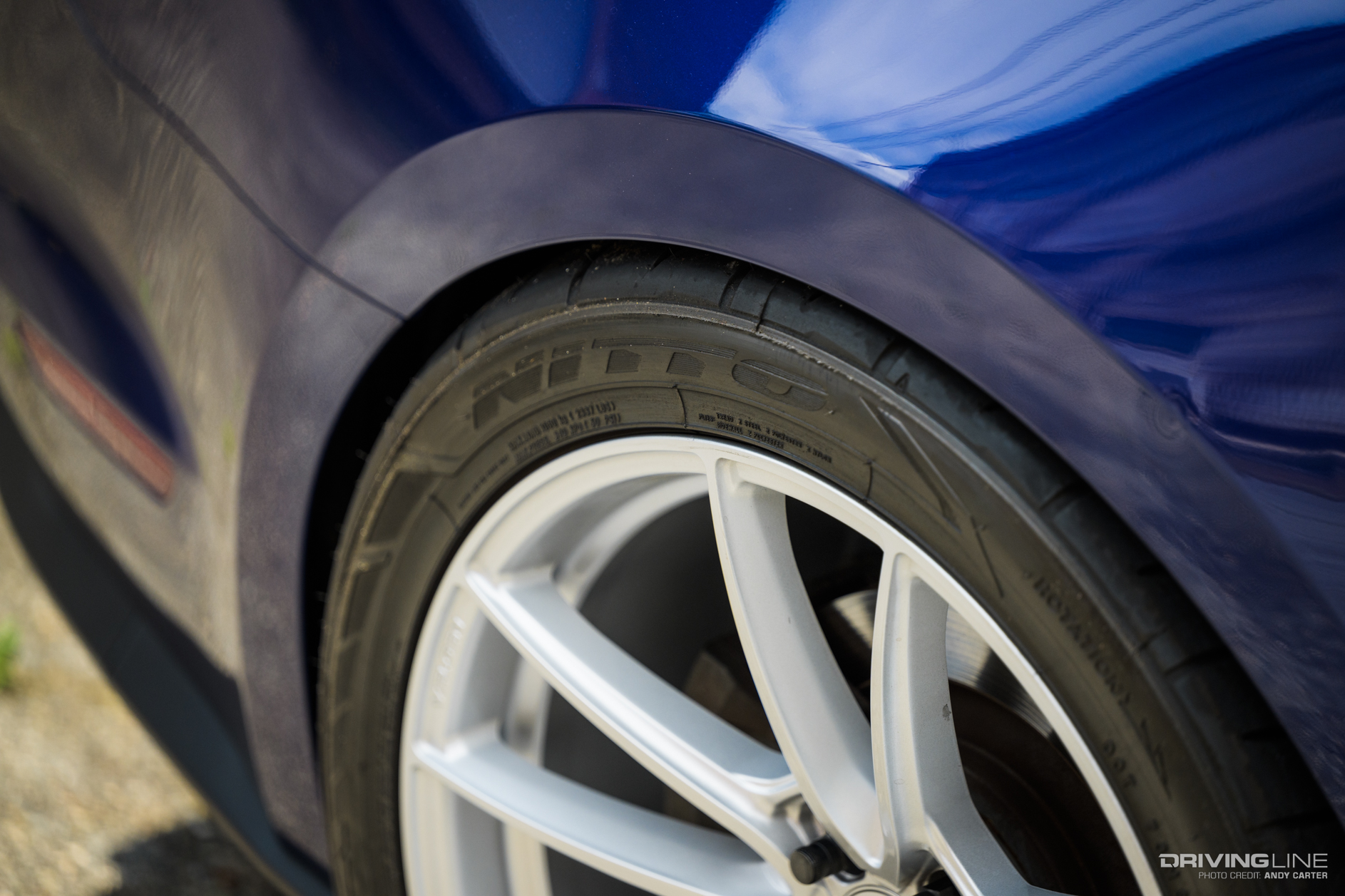 Ford Mustang on Nitto NT555 G2 rear tire