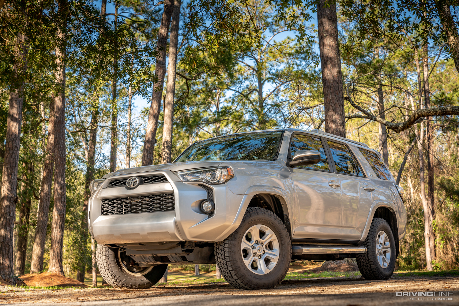 Toyota 4Runner front 3/4 view silver Nitto Terra Grappler G2