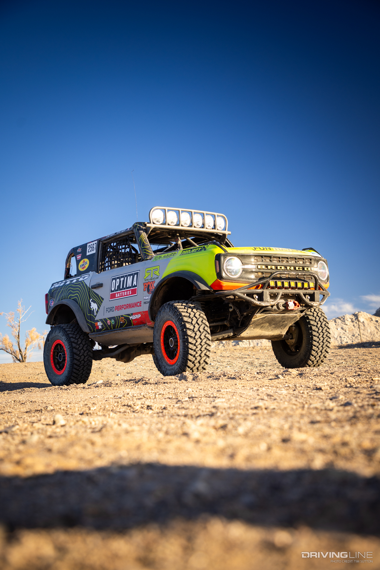 Ford Bronco built for the 4600 stock class at the 2023 Ultra4 Finals at the Legends of Havasu