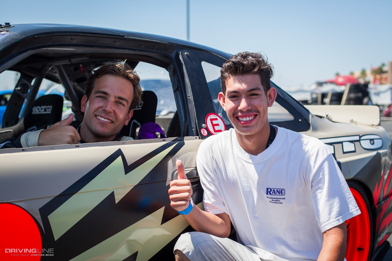 Matt Powers and ride-along winner