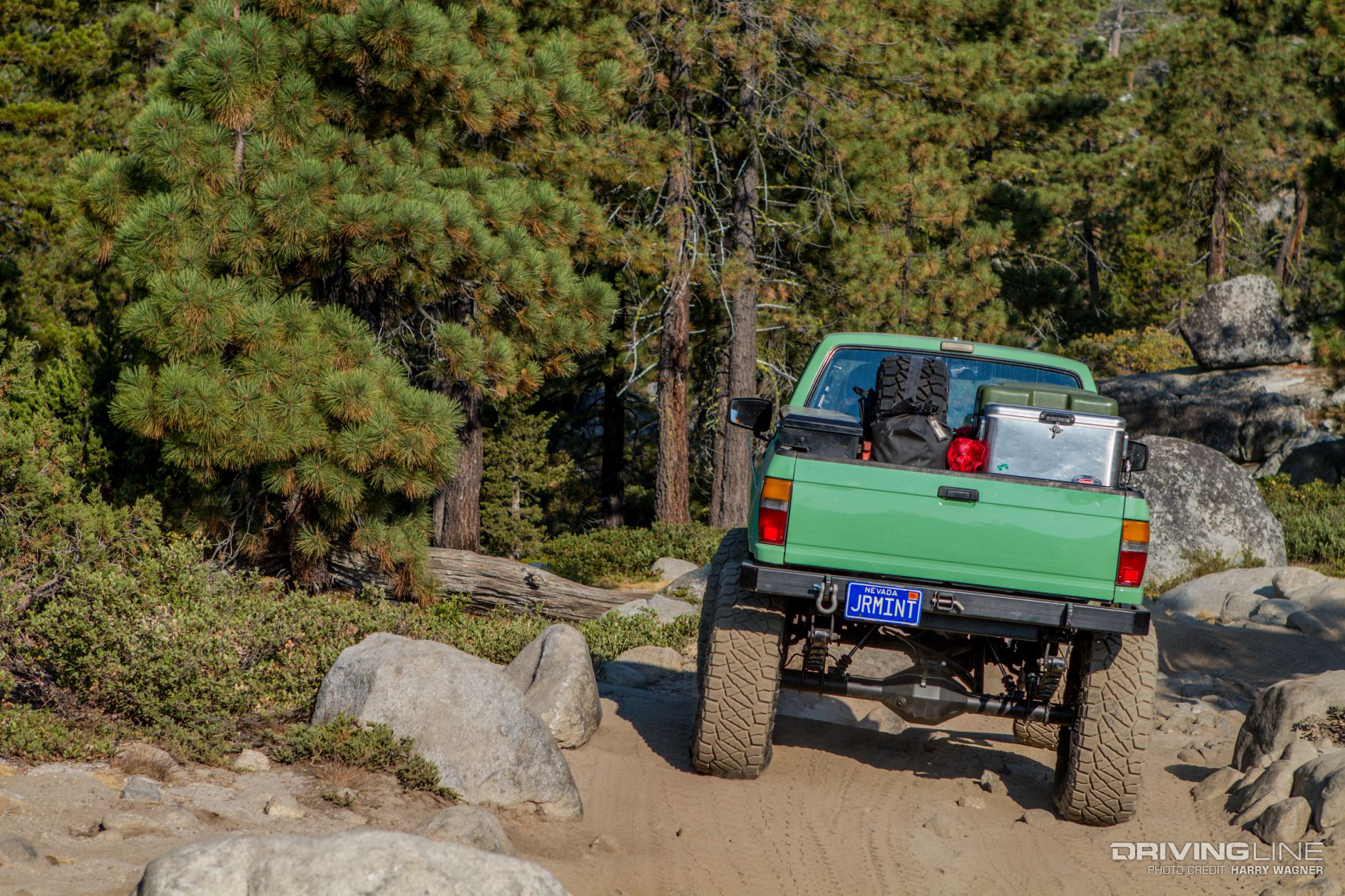 truck with Nitto Ridge Grapplers on dirt trail