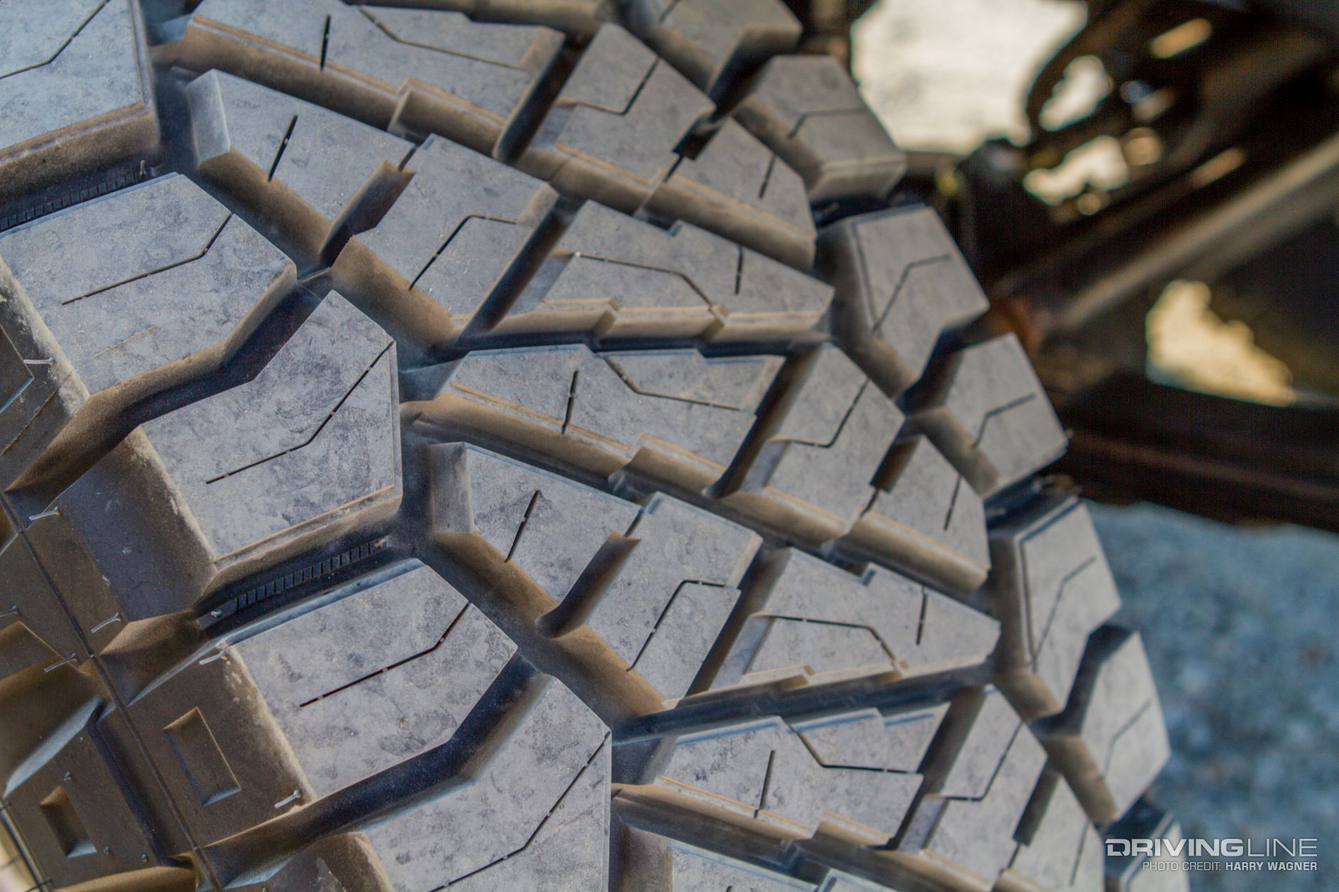 close-up of tread on Nitto Ridge Grappler