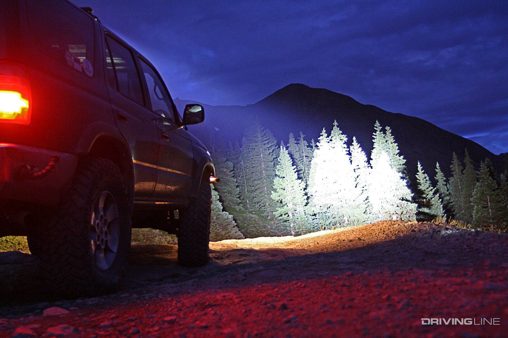 4Runner testing out PIAA LEDs in Colorado's Animas Forks at night