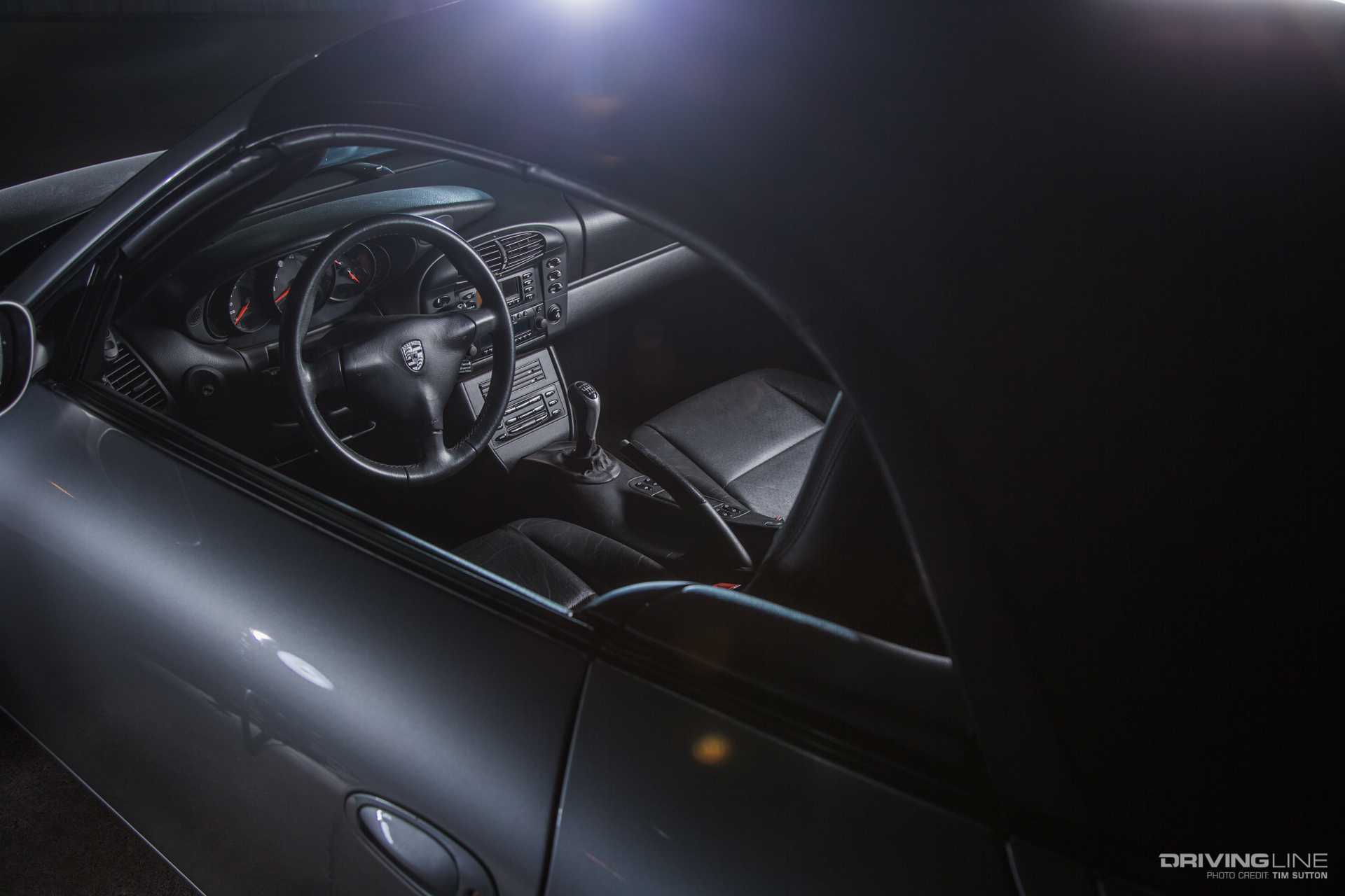 Interior of the Gas Monkey Garage LS-Swapped Porsche 996