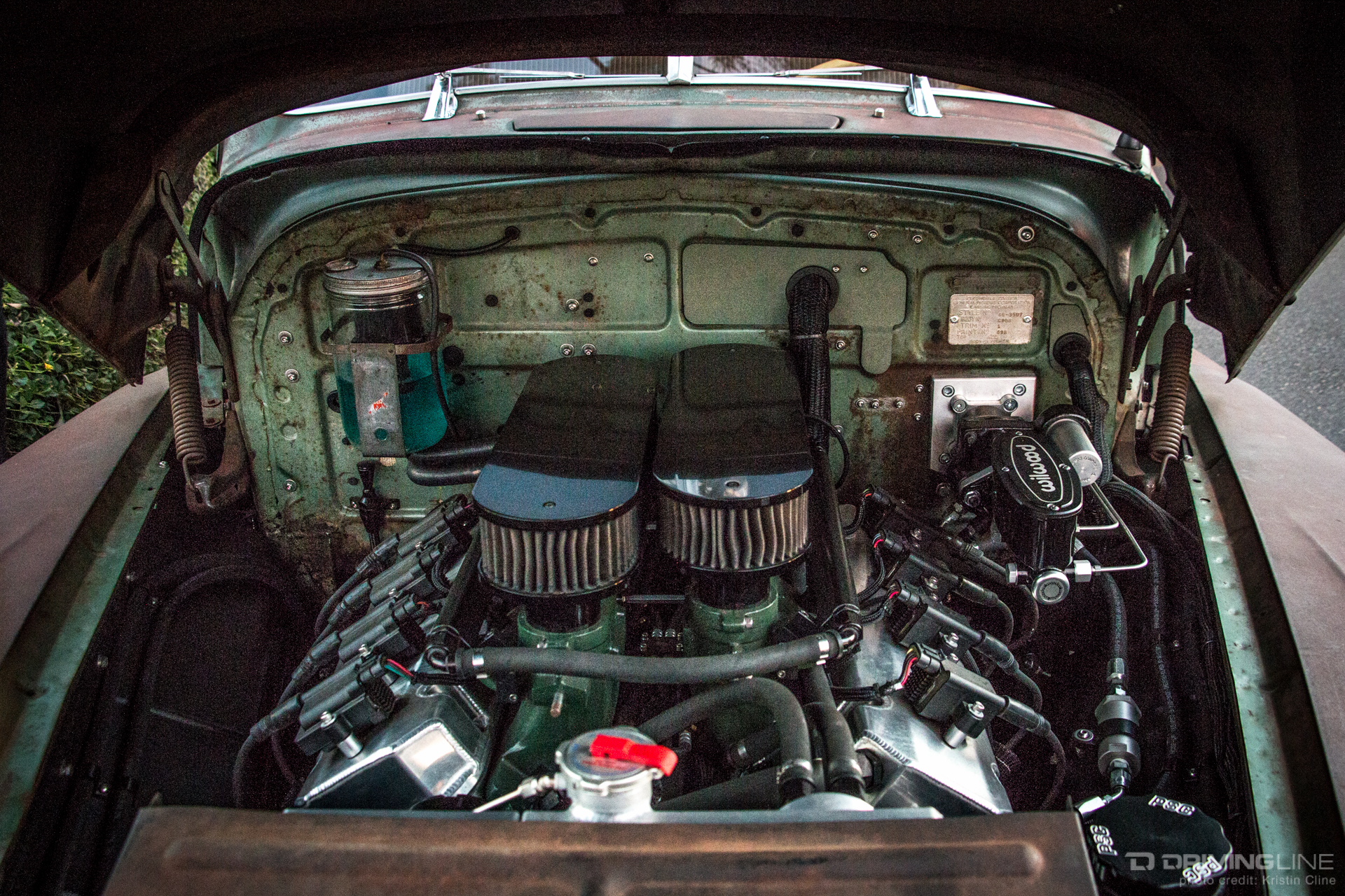 Big Block engine in an old car