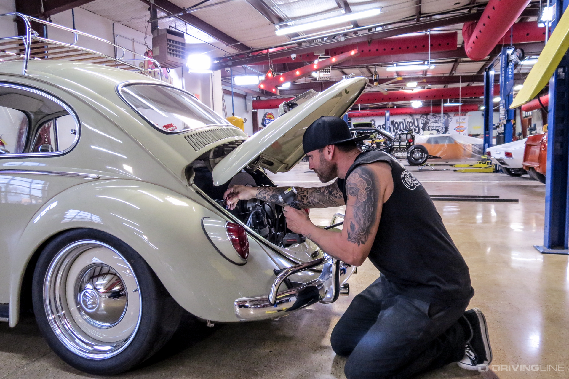 Charles Cimino Fast N' Loud Working on Gas Monkey Garage VW Bug