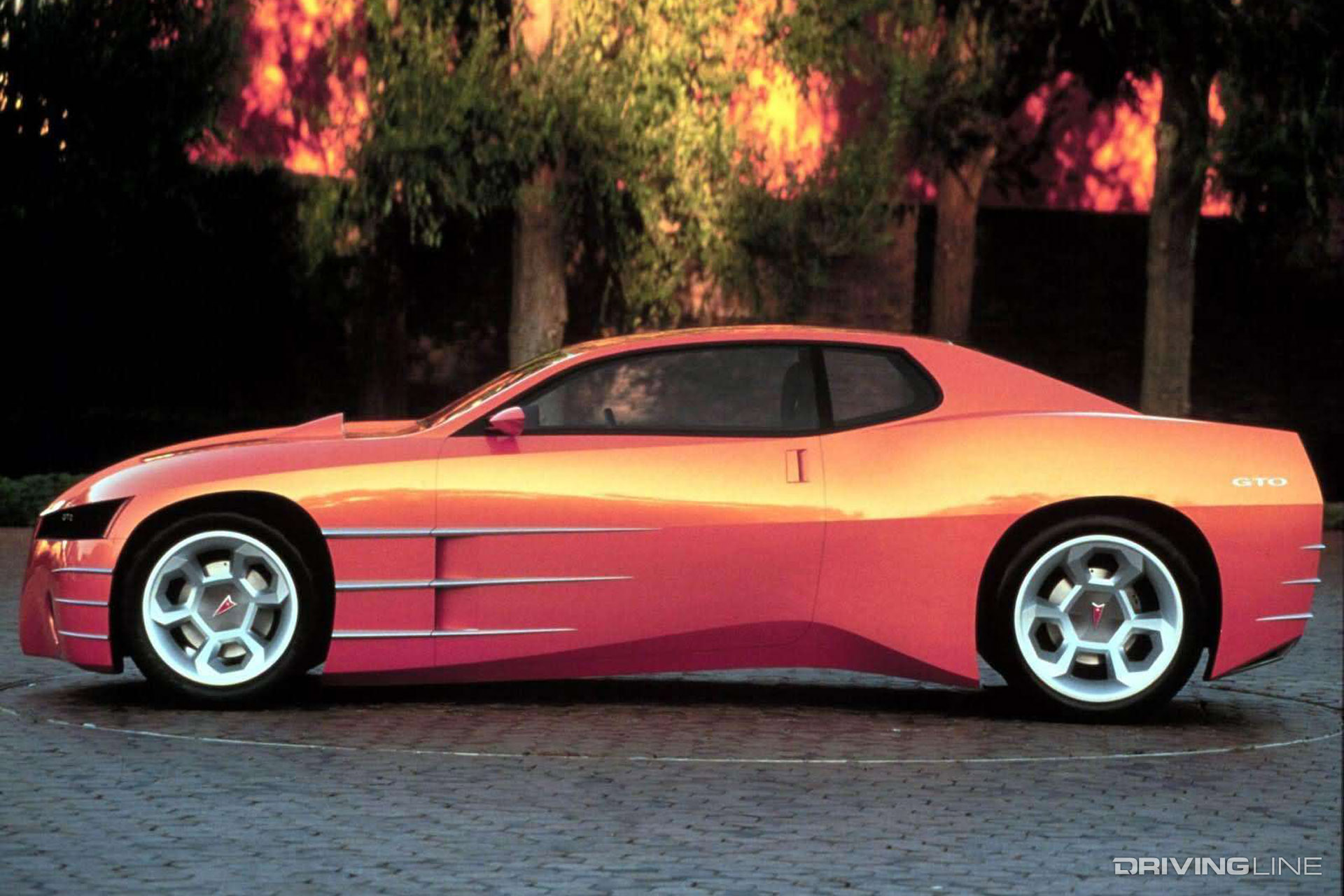 Orange Pontiac GTO concept car