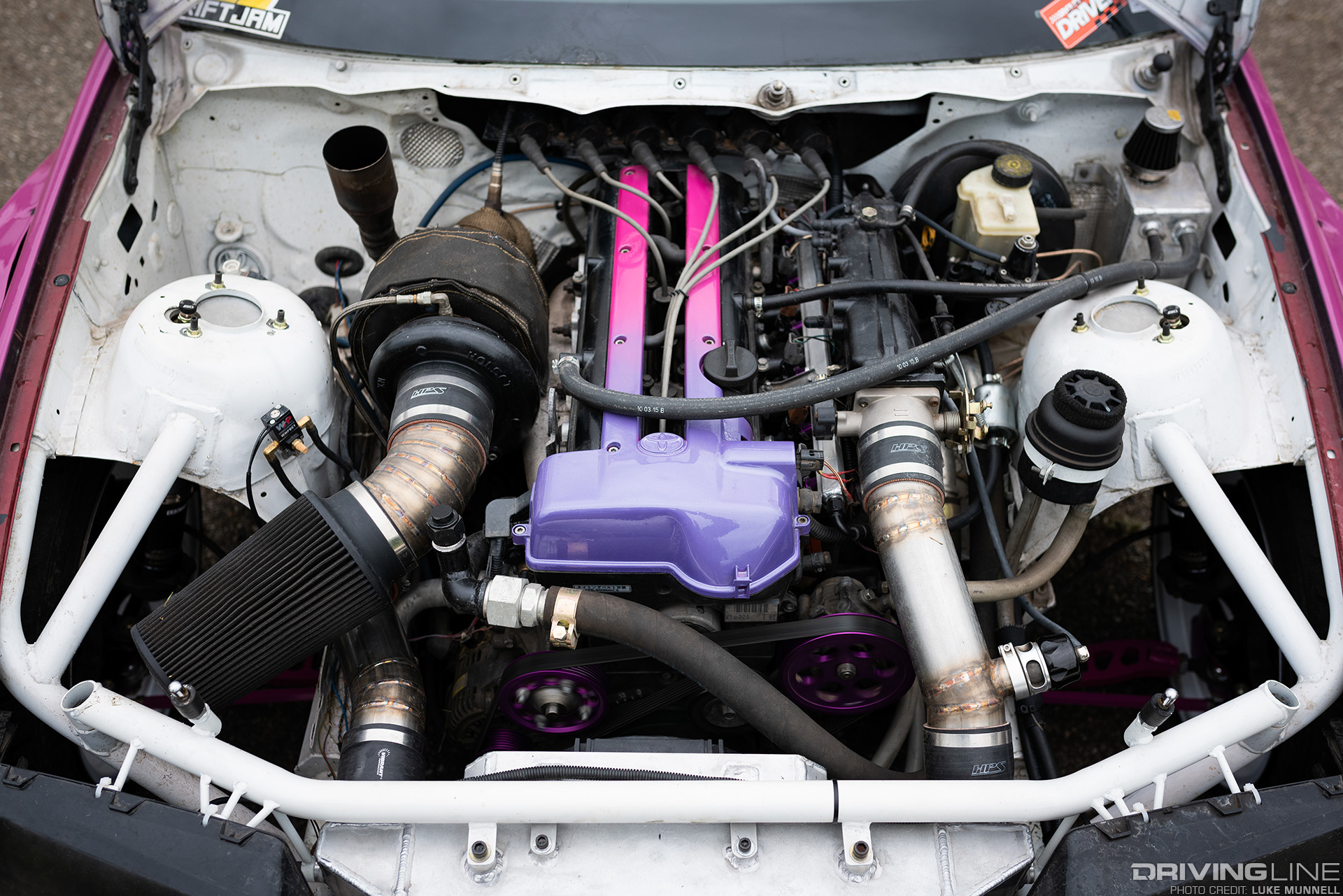 VVT-i 2JZ-GTE in the engine bay of BMW E46 Wagon