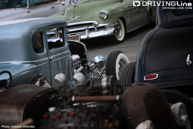 Mooneyes hot rod rat land speed Santa Fe Springs Yokohama Honmoku Japan Xmas Party Irwindale