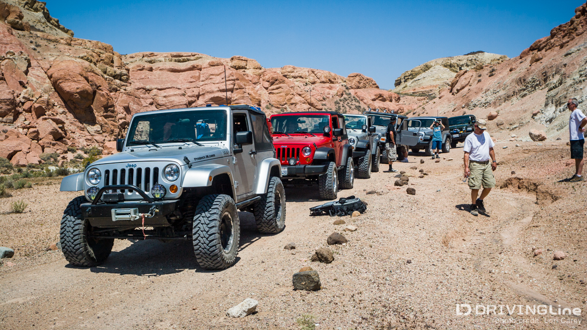 Jeeps in Last Chance Canyon