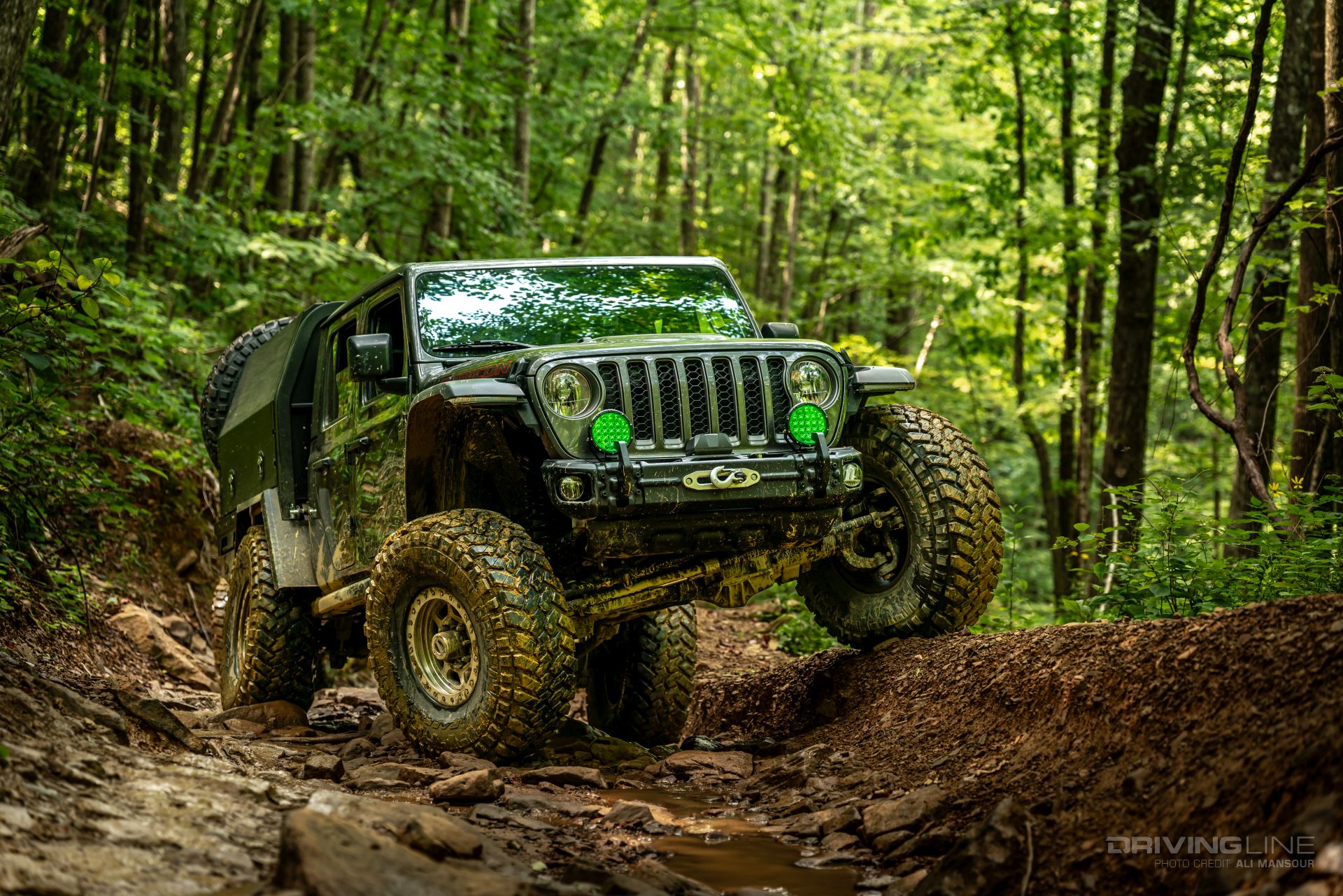 Jeep Gladiator Rubicon on 40s Windrock Park Trail 26