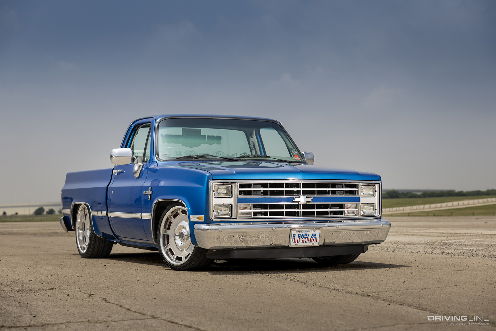 Front of Terry Hill's '87 Chevy R-10 Silverado