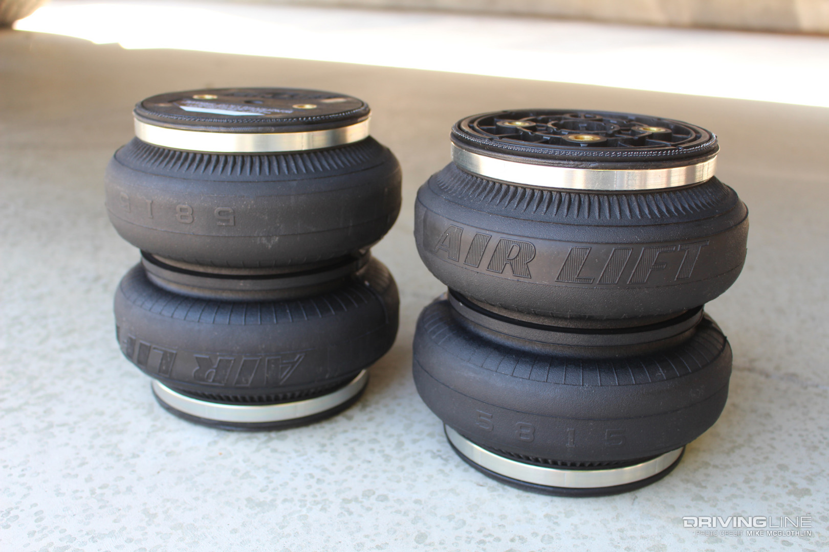 Pair of air springs