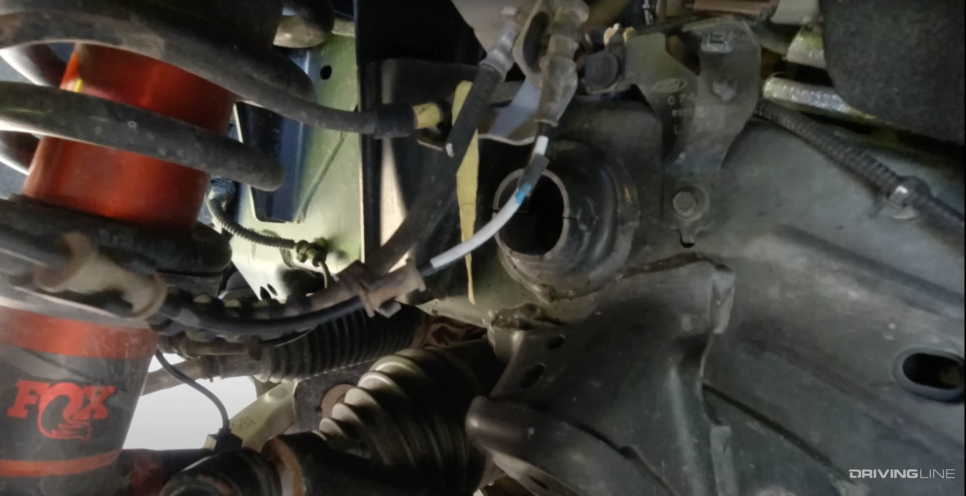 Rubber Brake Line of Ford Bronco Raptor