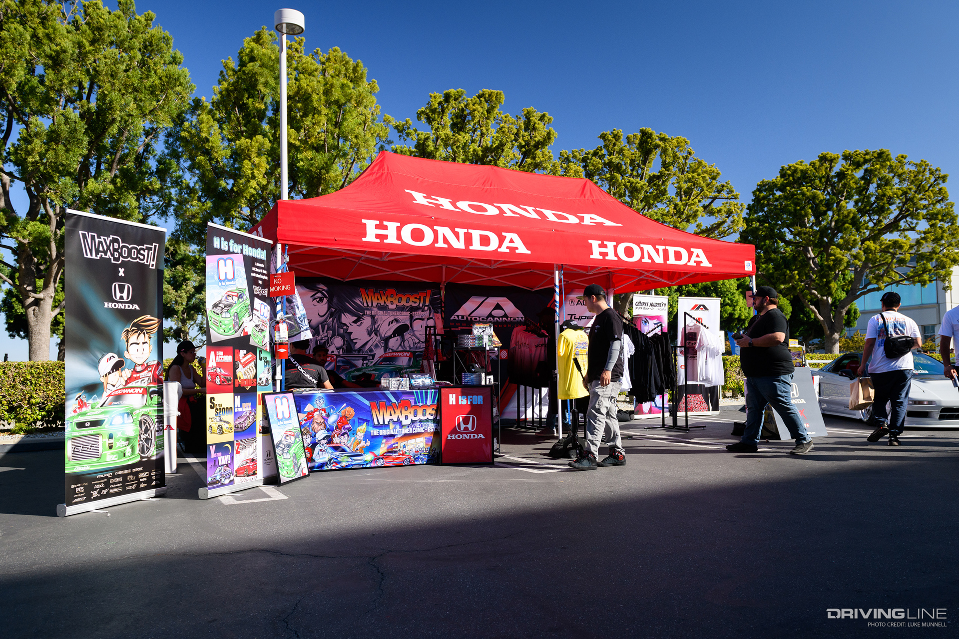 Honda merch at Honda Cars and Coffee