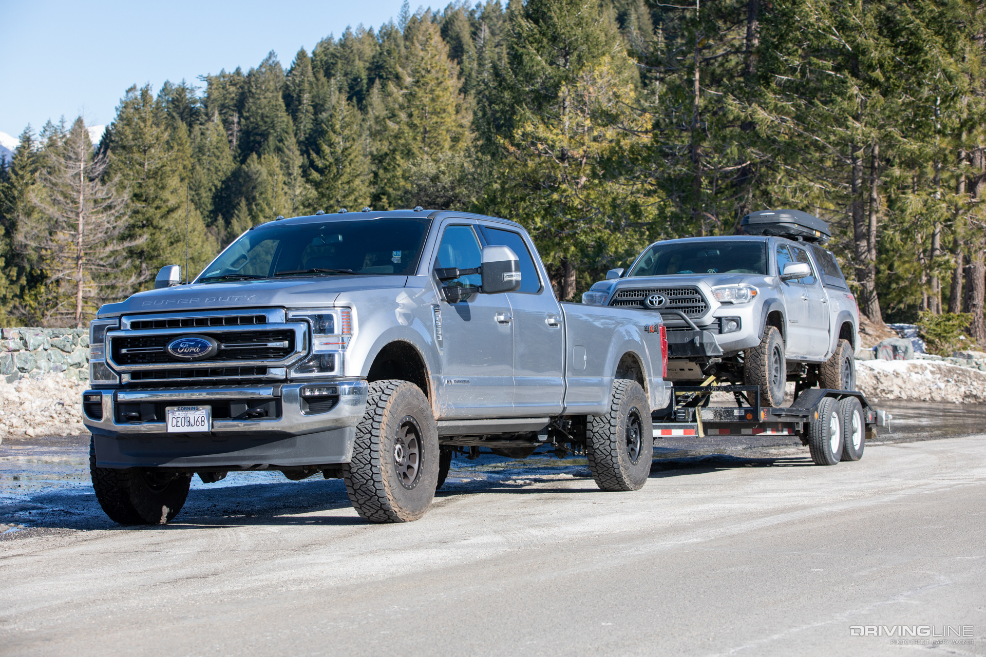 Ford F250 towing with Nitto Recon Grappler tires