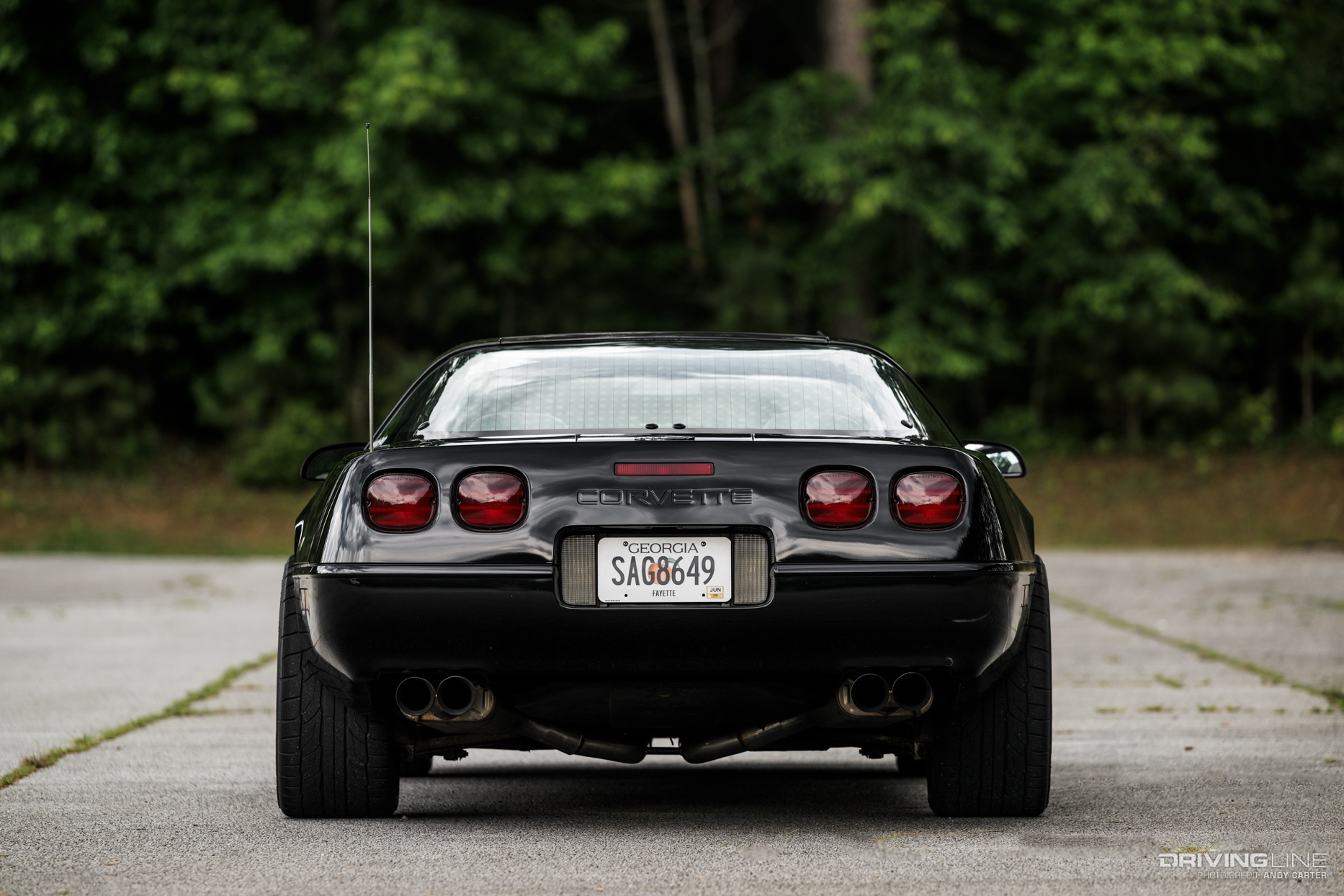 C4 Corvette on Nitto NT555 G2 Tires from rear