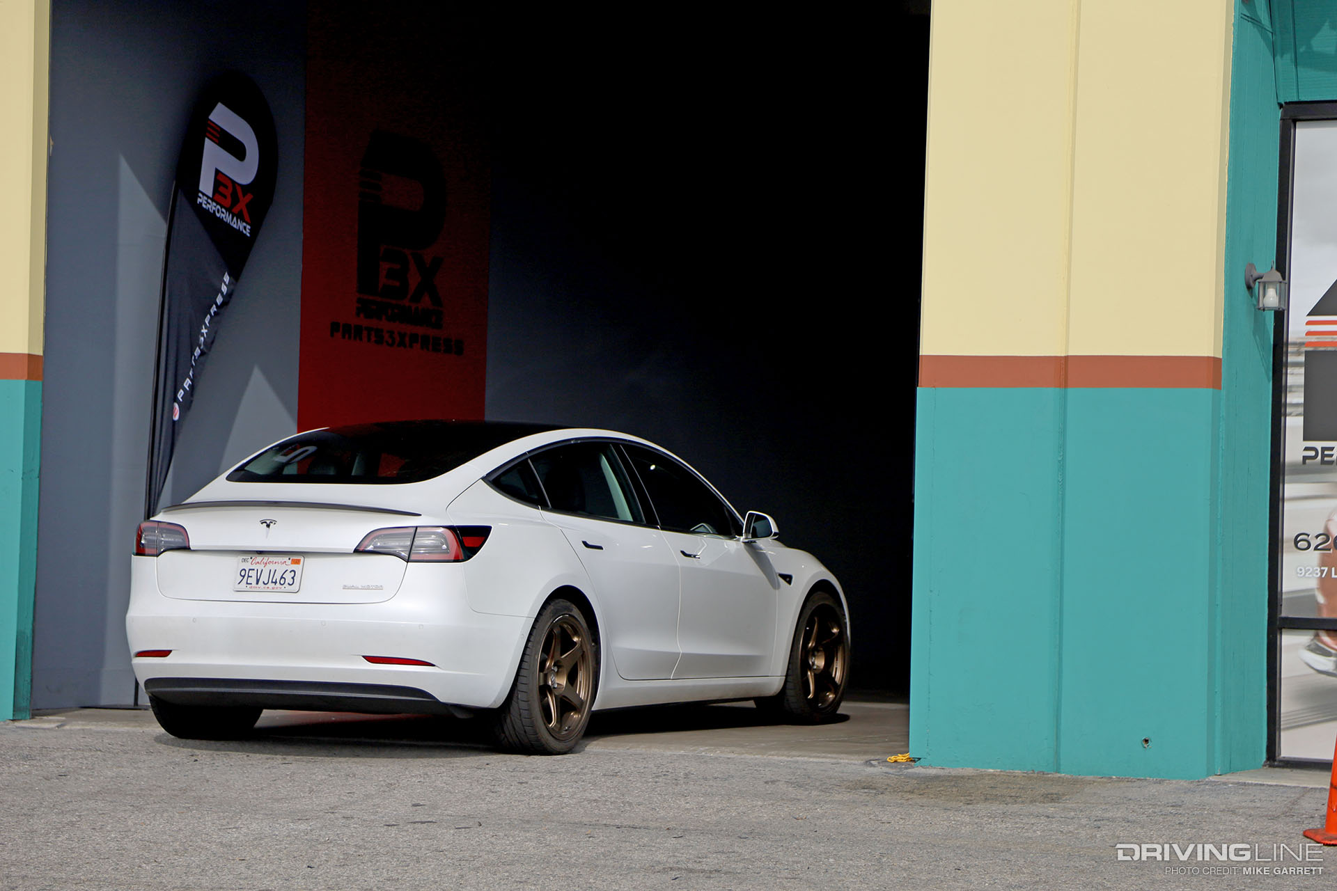 Tesla Model 3 Performance in Garage