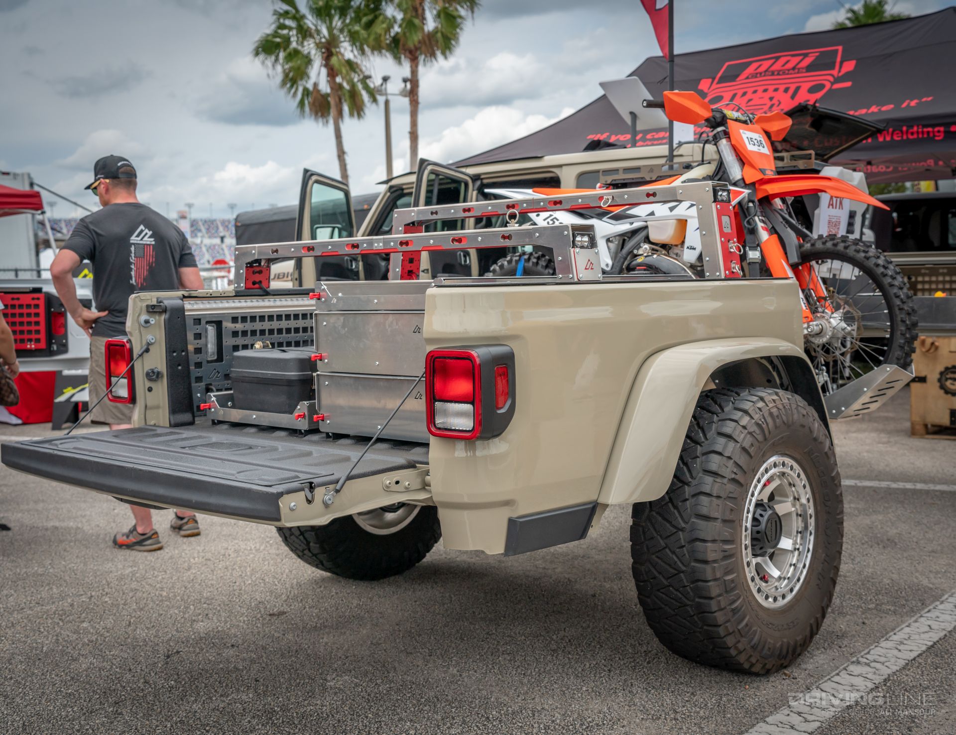 American Adventure Lab Jeep Gladiator Trailer Bed on Nitto Ridge Grapplers