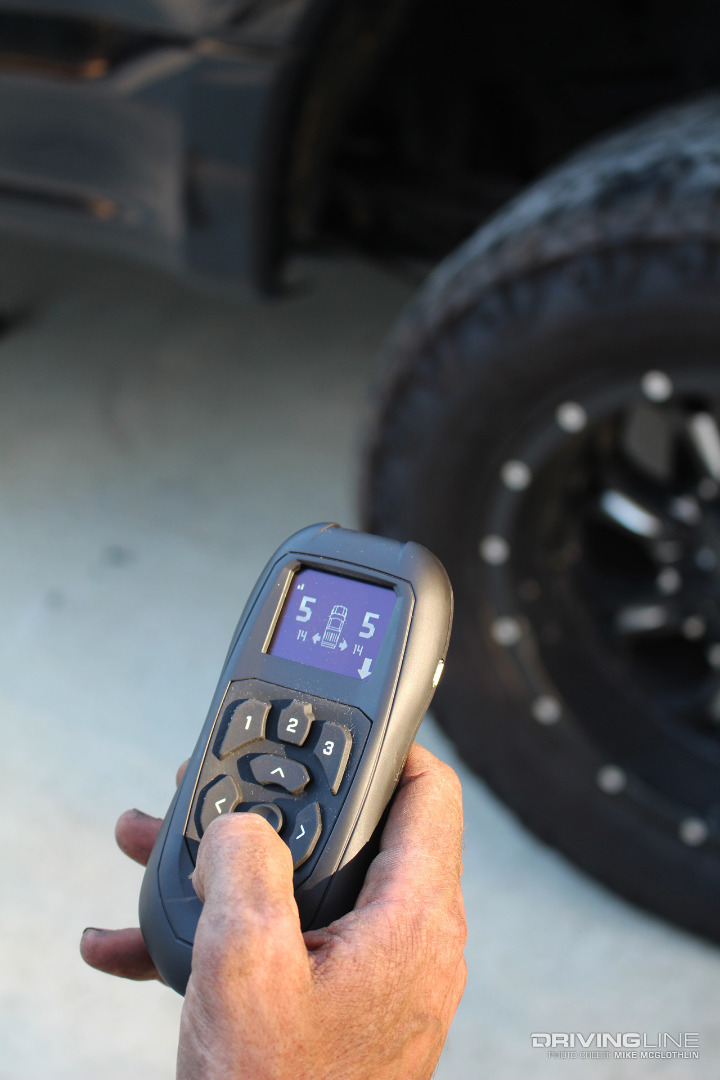 Remote air spring inflation