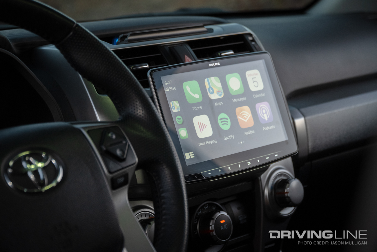 Alpine Head Unit in Toyota 4Runner