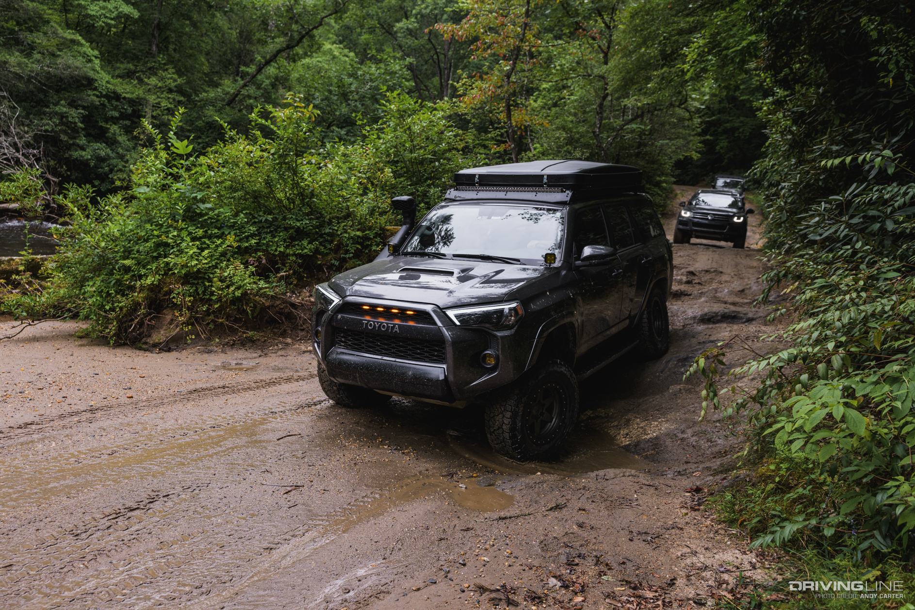 TRD 4Runner on off-road trail