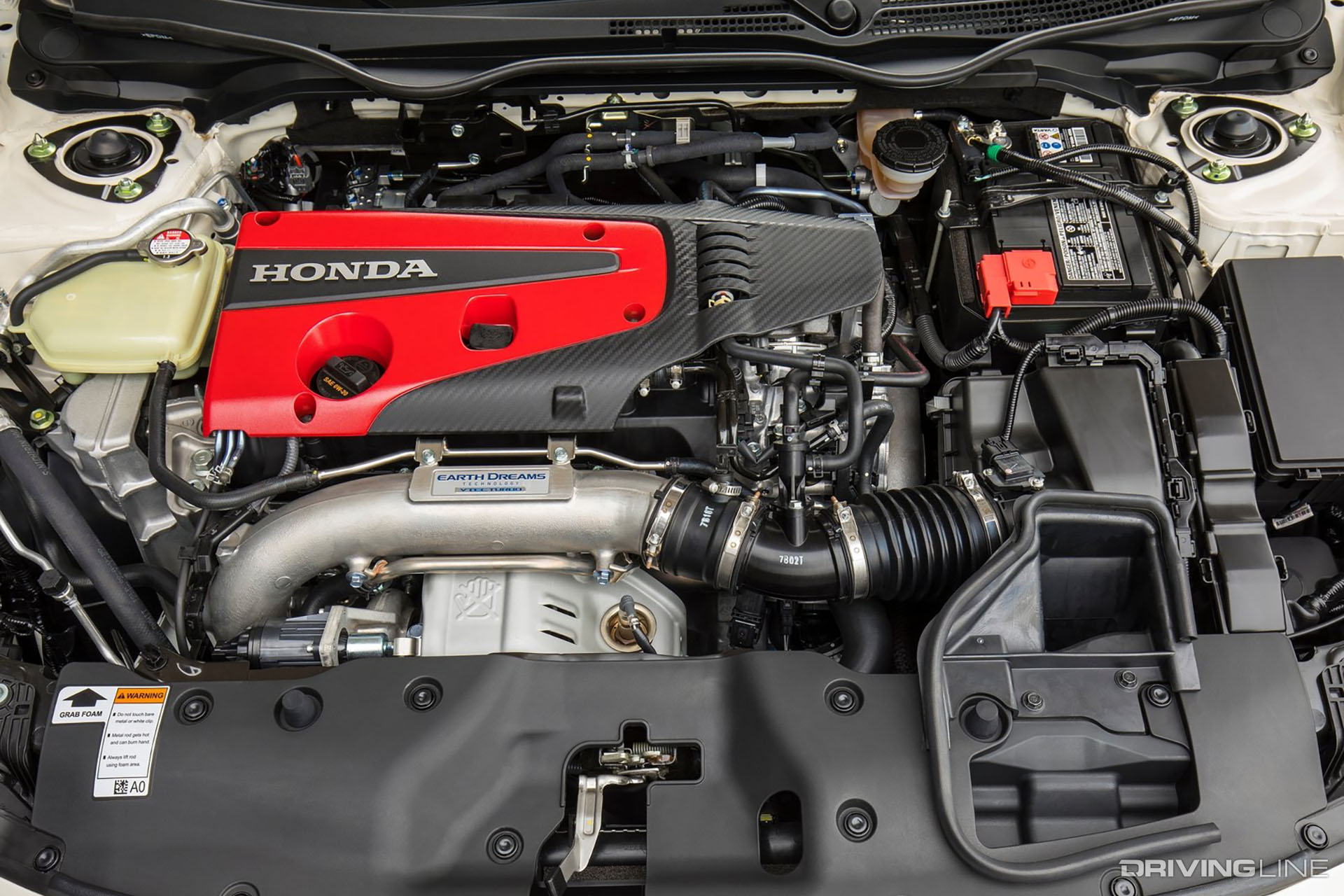 Honda Civic Type R underhood