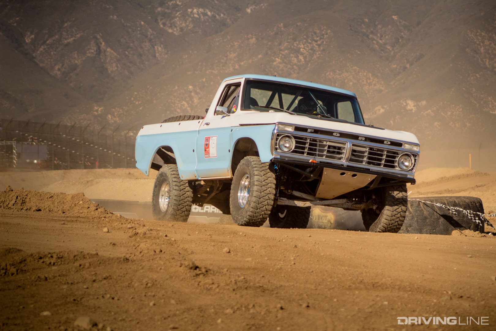 Ford F-Series on dirt course