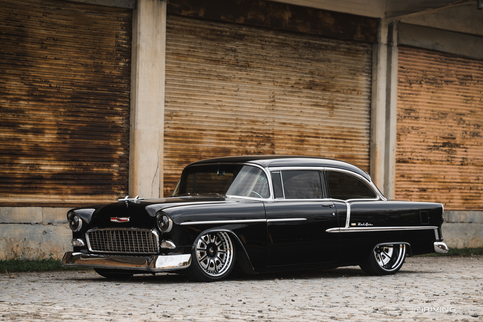 Bagged Chevrolet Bel-Air front shot